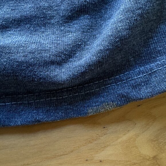 Jungmaven Merino Wool & Hemp Tatoosh Long Sleeve Tee Botanically Dyed Navy XS - Picture 3 of 5